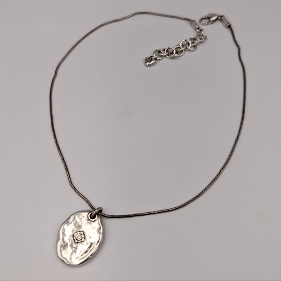 Brighton 'Dance like no one is watching...' Pendant Silver Necklace - Picture 2 of 9